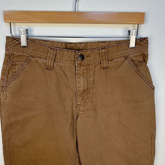 Vintage Patagonia Canvas Work Pants Organic Cotton Utility Wide Leg women’s sz 8 - Picture 3 of 8